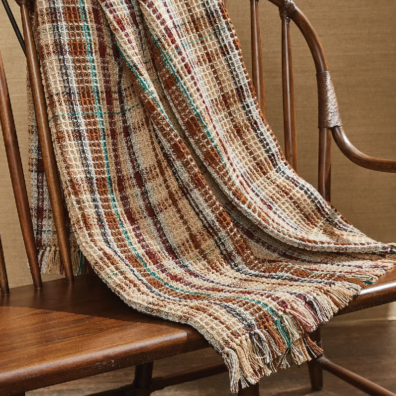 Pet - friendly machine washable dog blankets​Gamekeeper Plaid Throw