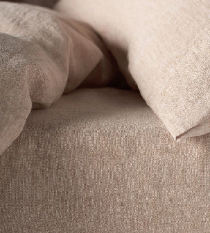 Rayon - Cotton Sheets for a Breathable and Soft BlendCafé au Lay 100% Linen Fitted Sheet