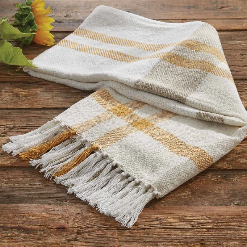 Toddler - sized character - printed security blankets​Sunflower Plaid Throw