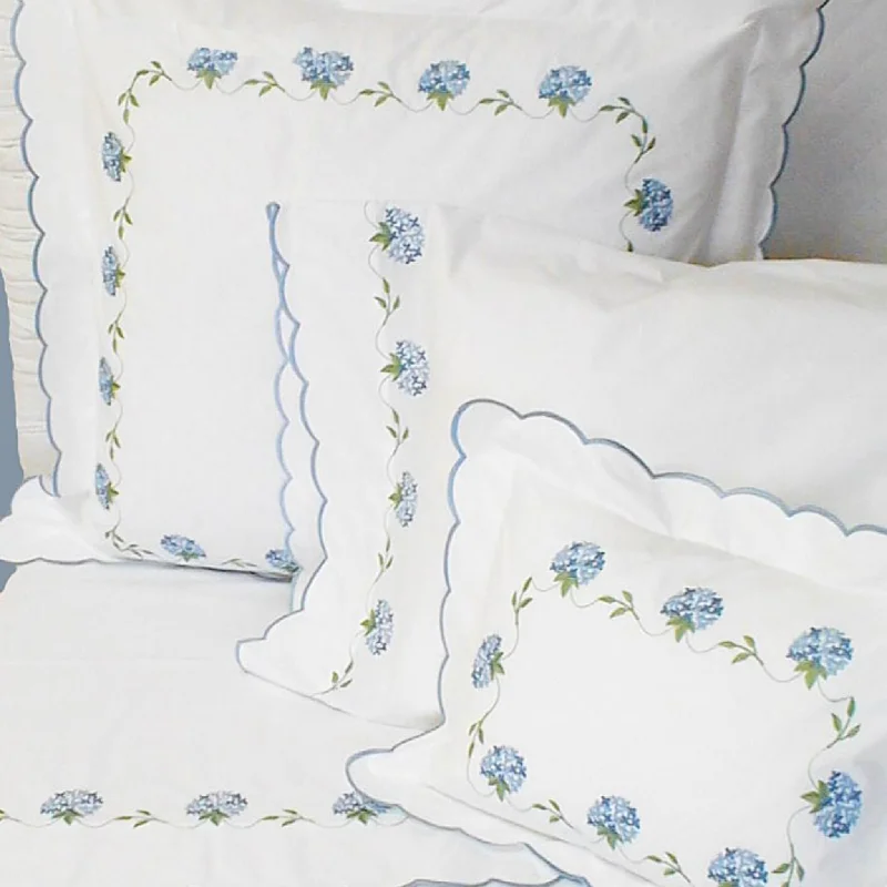 Anti - Pill Microfiber Sheets for a Smooth AppearanceHydrangea Border Bedding Collection