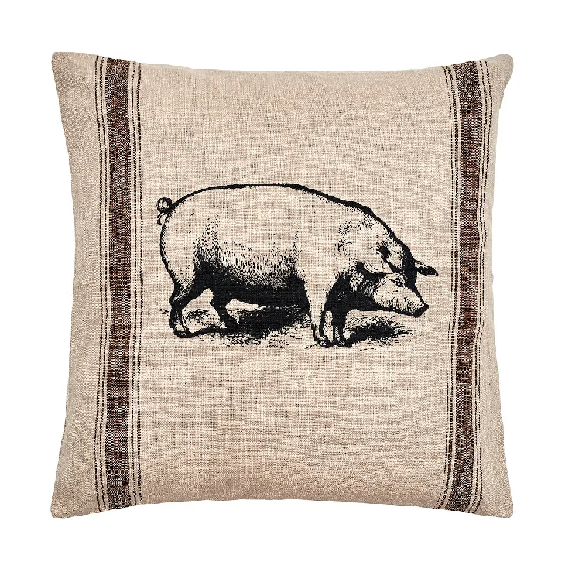 Decorative Pillows for Living Room MakeoverPig Feed Sack Pillow