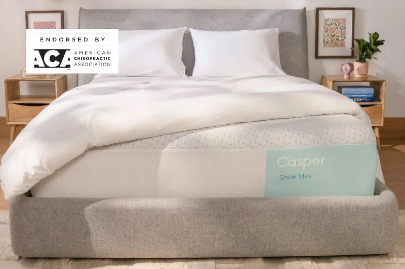 Gel - infused memory foam mattresses for cooler sleepCasper Snow Max Mattress