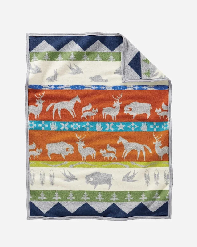 Moisture - wicking athletic performance blankets​Shared Path Crib Blanket