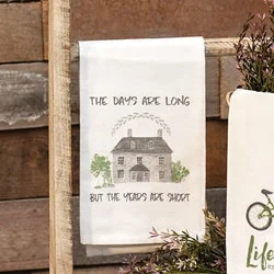 Full - size bed skirts with a gathered fabricYears Are Short Dish Towel