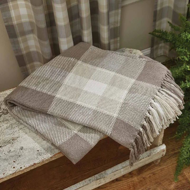 Elegant silk - lined satin throw blankets​Weathered Oak Throw