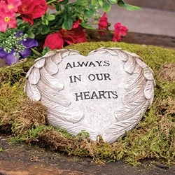 Bed skirts in bold colors for a statement - making lookResin "Always In Our Hearts" Winged Heart Memorial