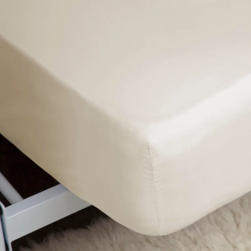 Wrinkle - Free Polyester Sheets for a Low - Maintenance Bed200 Thread Count Egyptian 100% Cotton Fitted Bed Sheet Ivory Wrinkle - Free Polyester Sheets for a Low - Maintenance Bed200 Thread Count Egyptian 100% Cotton Fitted Bed Sheet Ivory