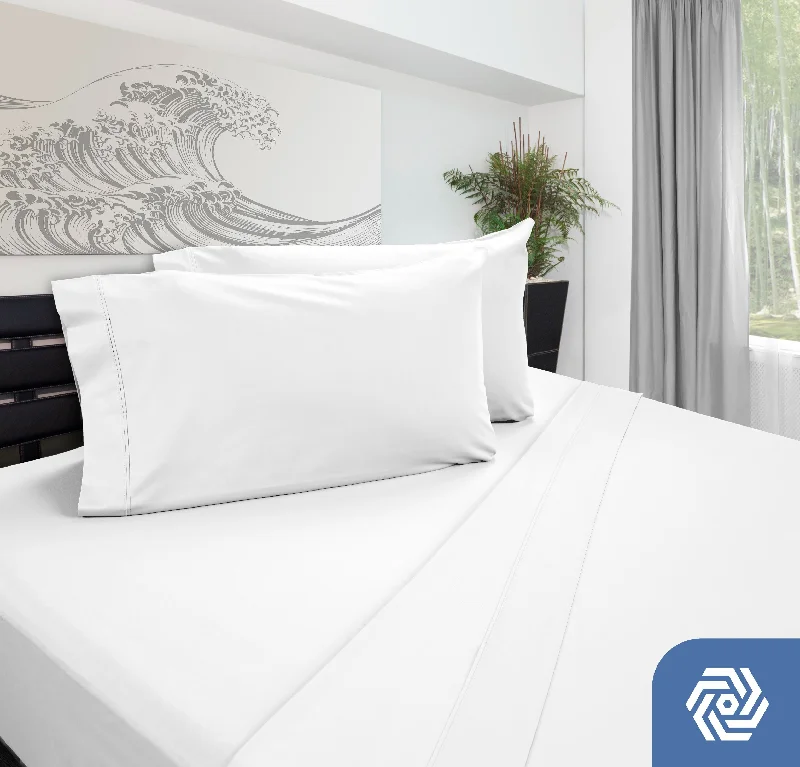 Flat Sheets with a High - Quality Finish for a Luxurious LookDreamFit® Enhanced Bamboo SPLIT Sheet Set Flat Sheets with a High - Quality Finish for a Luxurious LookDreamFit® Enhanced Bamboo SPLIT Sheet Set