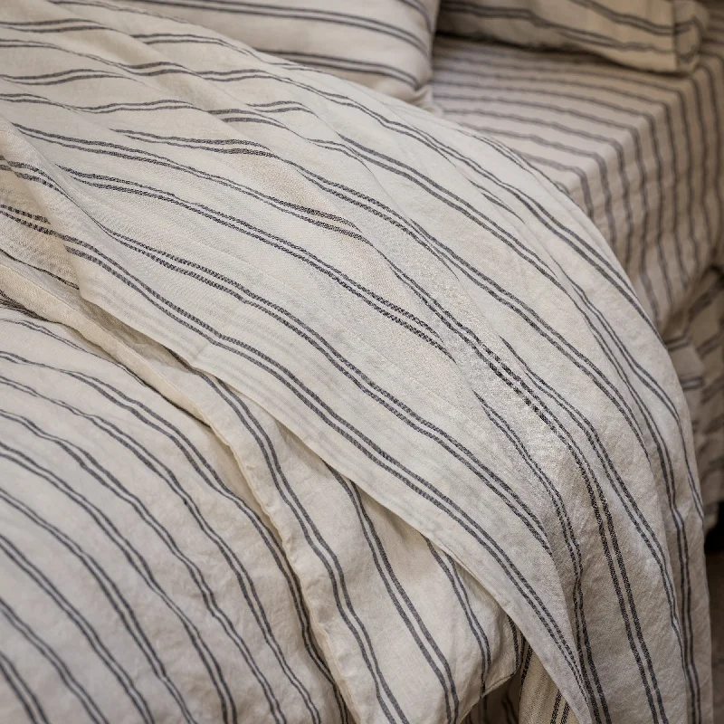 Organic Flannel Sheets for a Natural and Warm SleepIvory Kemptown Stripe Linen Blend Flat Sheet Organic Flannel Sheets for a Natural and Warm SleepIvory Kemptown Stripe Linen Blend Flat Sheet