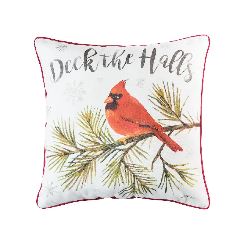 Velvet Pillows for a Touch of EleganceDeck The Halls Cardinal Pillow