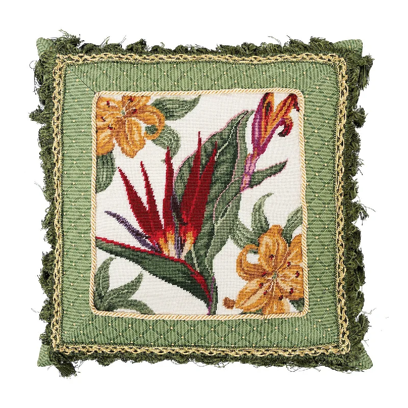 Silk Pillows for Smooth Skin and HairTropical Floral Pillow