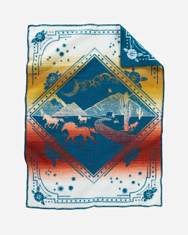 Anti - bacterial microfiber travel blankets​Wild Riders Kids Blanket