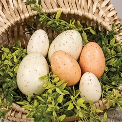 Polyester bed skirts for easy care and durability6/Set Natural Speckled Eggs in Bag
