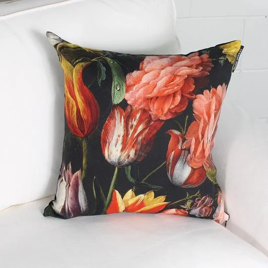 Solar - powered rechargeable heated blanketsLinen blankets with a rustic and textured lookFlora Cushion Solar - powered rechargeable heated blanketsLinen blankets with a rustic and textured lookFlora Cushion