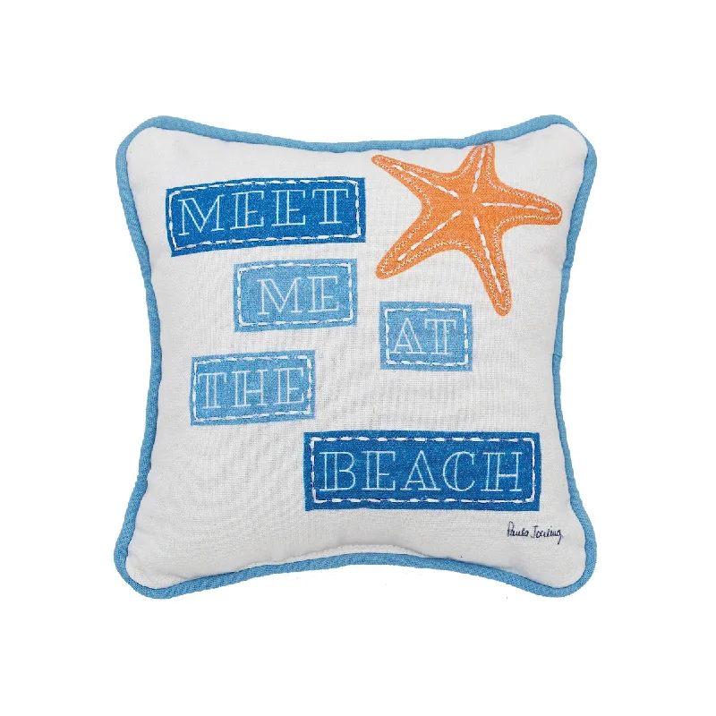 Down Alternative Pillows for Ethical ChoicesStarfish At the Beach Mini Pillow