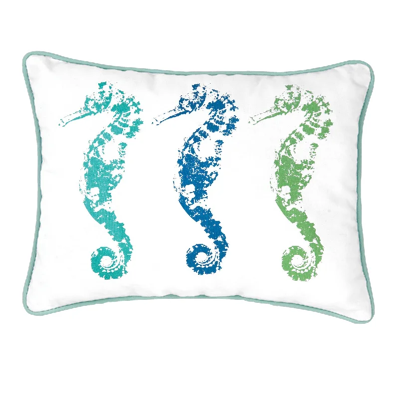 Round Pillows for Boho-Style Interiors3 Seahorses Pillow