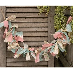 Bed skirts with a mermaid - themed printSpring Country Rag Garland