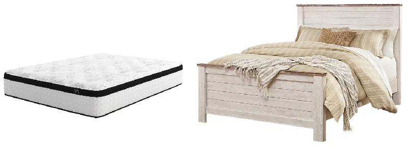 Latex mattresses with natural bounce and breathabilityWillowton Queen Panel Bed with Mattress Latex mattresses with natural bounce and breathabilityWillowton Queen Panel Bed with Mattress