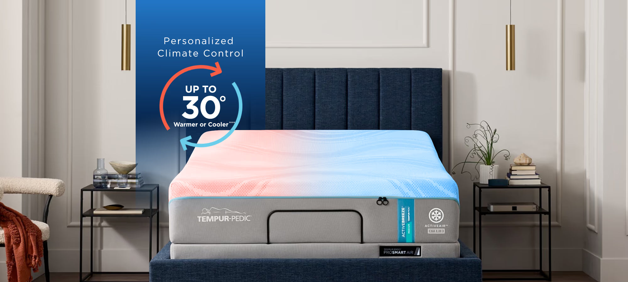 Wool - filled mattresses for natural insulation and moisture - wickingTempur-Pedic TEMPUR-ActiveBreeze® Smart Bed Wool - filled mattresses for natural insulation and moisture - wickingTempur-Pedic TEMPUR-ActiveBreeze® Smart Bed