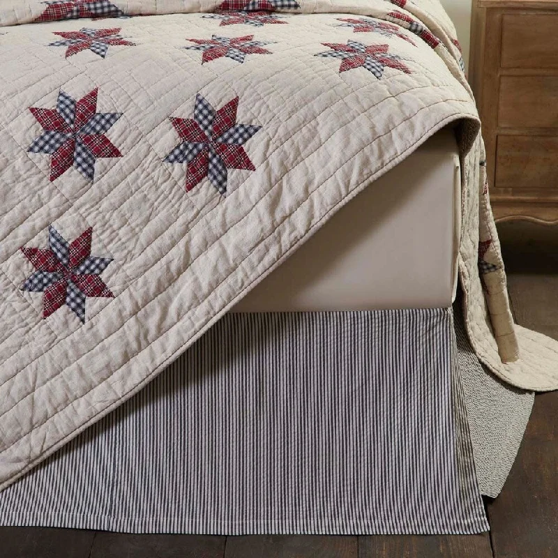 Bed skirts with a damask pattern for an elegant lookTan Americana Bedding VHC Lincoln Bed Skirt Cotton Striped Tailored Seersucker Bed skirts with a damask pattern for an elegant lookTan Americana Bedding VHC Lincoln Bed Skirt Cotton Striped Tailored Seersucker