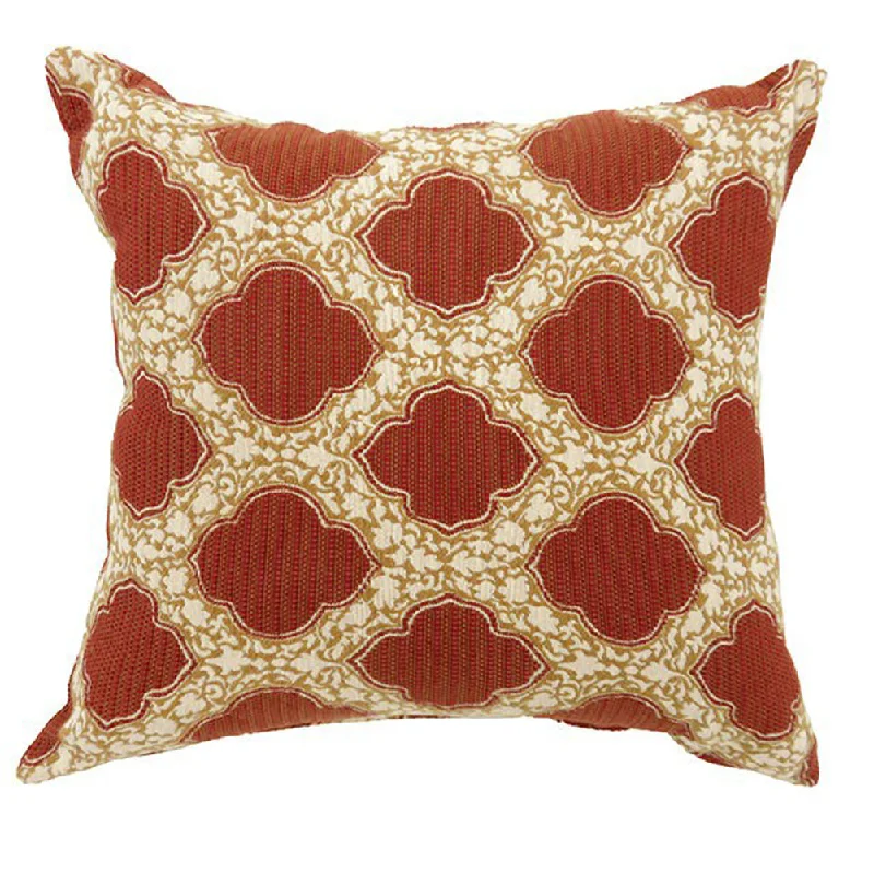Firm Pillows for Side SleepersBenzara ROXY Contemporary Small Pillow with Pattern Fabric, Red Finish, Set of 2