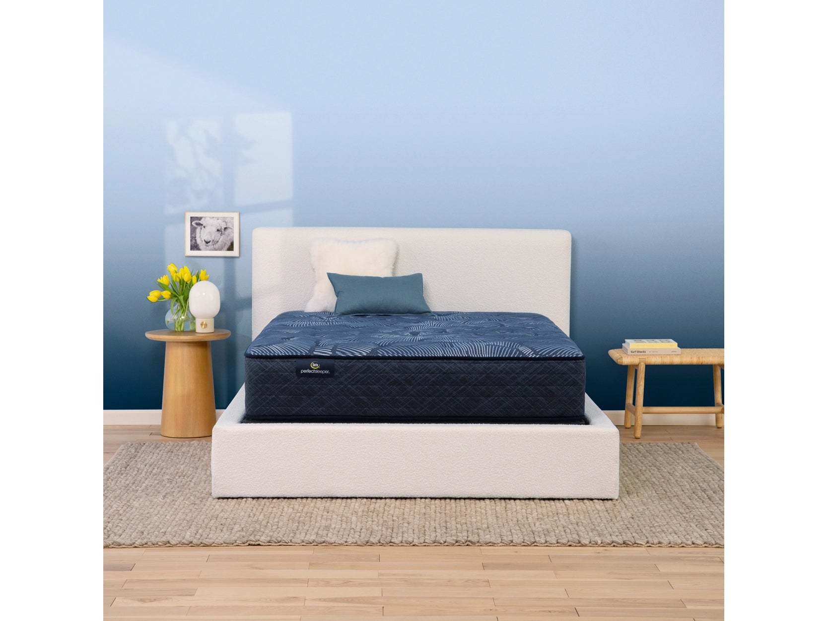 Gel - infused memory foam mattresses for cooler sleepSerta Perfect Sleeper Cobalt Calm Plush King Mattress Gel - infused memory foam mattresses for cooler sleepSerta Perfect Sleeper Cobalt Calm Plush King Mattress
