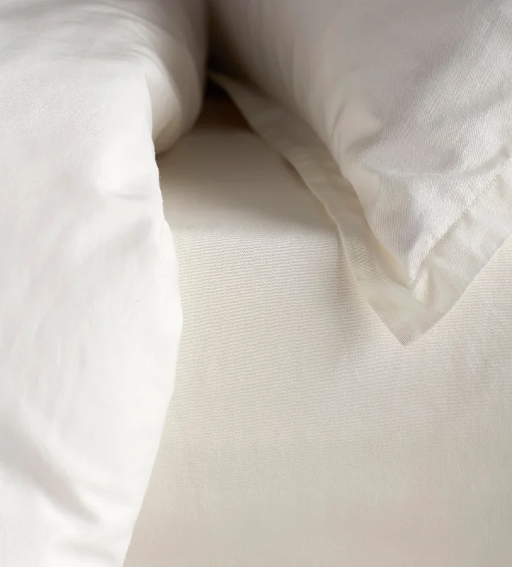Thermal - Regulating Bamboo Sheets for All - Season ComfortCream Super Soft 100% Cotton Fitted Sheet