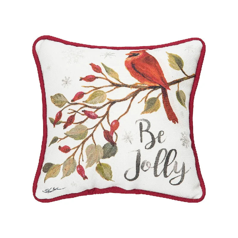 Kids Pillows with Fun DesignsBe Jolly Cardinal Mini Pillow