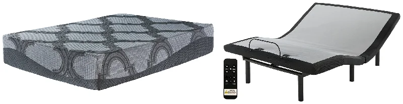 Gel - infused memory foam mattresses for cooler sleep12 Inch Ashley Hybrid Mattress with Adjustable Base Gel - infused memory foam mattresses for cooler sleep12 Inch Ashley Hybrid Mattress with Adjustable Base