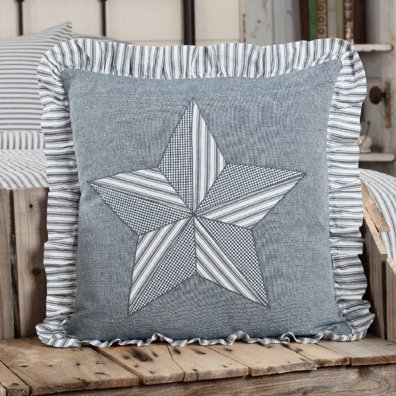 Feather Pillows for a Luxurious SleepSawyer Mill Blue Barn Star Pillow