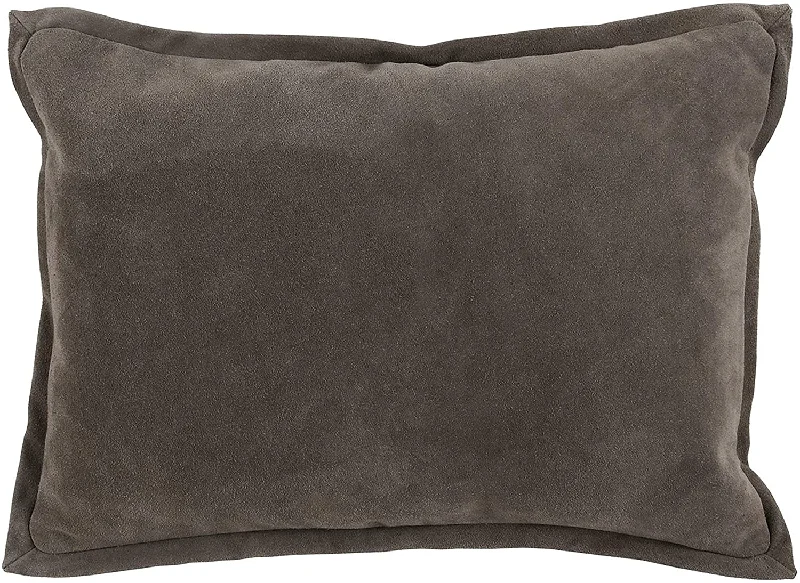 Adjustable Pillows for Customized ComfortBenzara Rectangular Leatherette Throw Pillow with Flanged Edges, Gray Adjustable Pillows for Customized ComfortBenzara Rectangular Leatherette Throw Pillow with Flanged Edges, Gray