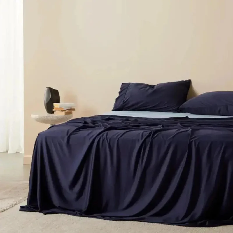 Thermal - Regulating Bamboo Sheets for All - Season ComfortSignature Sateen Pillowcase Set & Duvet Cover Bundle Thermal - Regulating Bamboo Sheets for All - Season ComfortSignature Sateen Pillowcase Set & Duvet Cover Bundle