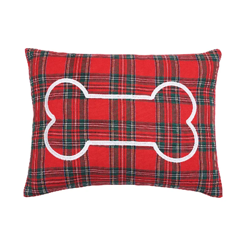 Round Pillows for Boho-Style InteriorsArlington Plaid Bone Pillow
