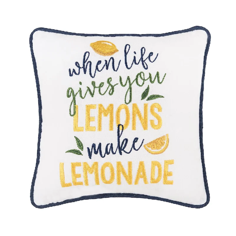 Decorative Pillows for Living Room MakeoverMake Lemonade Mini Pillow