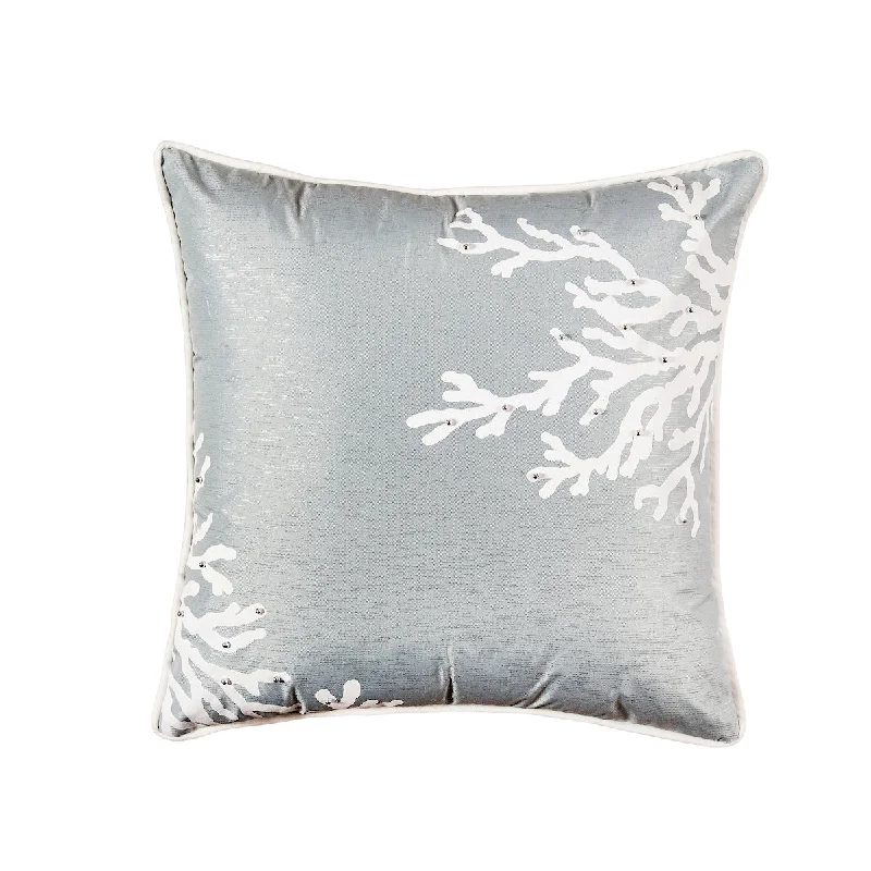 Adjustable Pillows for Customized ComfortBlue Coral Square Pillow