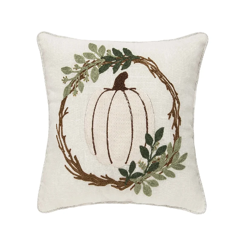 Memory Foam Pillows for Neck SupportWhite Pumpkin Wreath Pillow