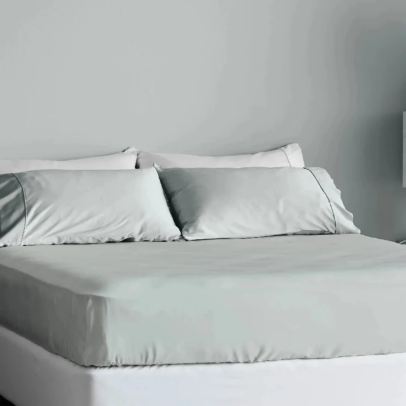 Linen - Cotton Blend Sheets for a Natural and Versatile OptionSignature Sateen Basic Sheet Set | "No Top Sheet" Bundle