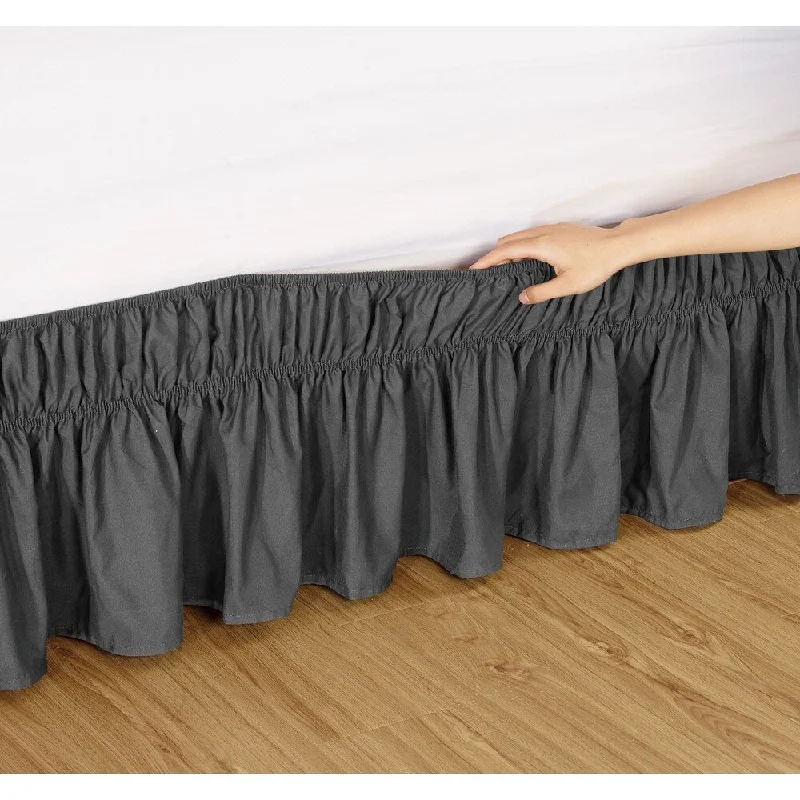 Bed skirts with a contemporary styleFashion Street EasyFit Wrap Around Solid Ruffled 14-inch Bed Skirt Bed skirts with a contemporary styleFashion Street EasyFit Wrap Around Solid Ruffled 14-inch Bed Skirt