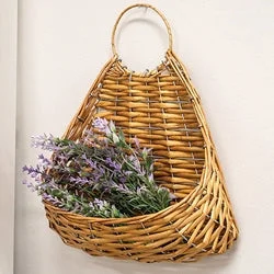 Bed skirts with a mermaid - themed printTan Wicker Hanging Wall Planter