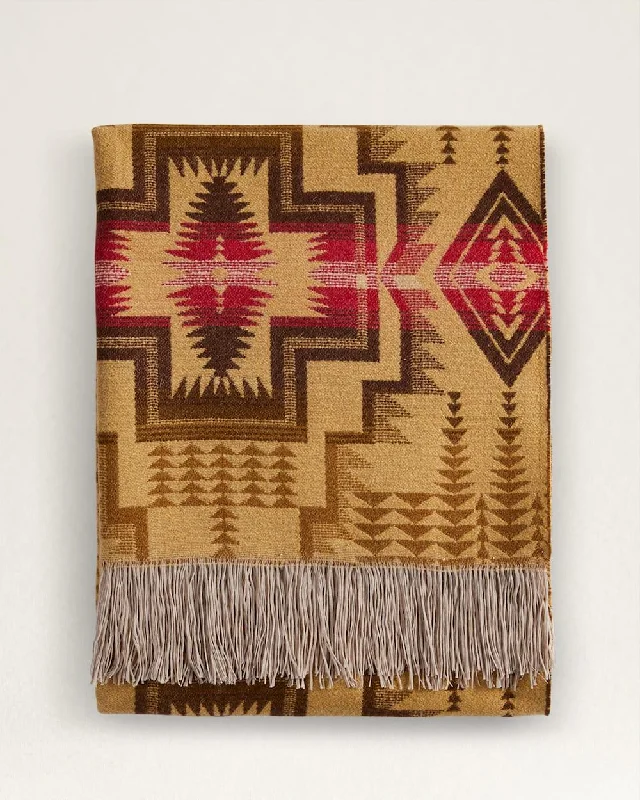 Anti - bacterial microfiber travel blankets​Harding Star Fringed Throw Blanket