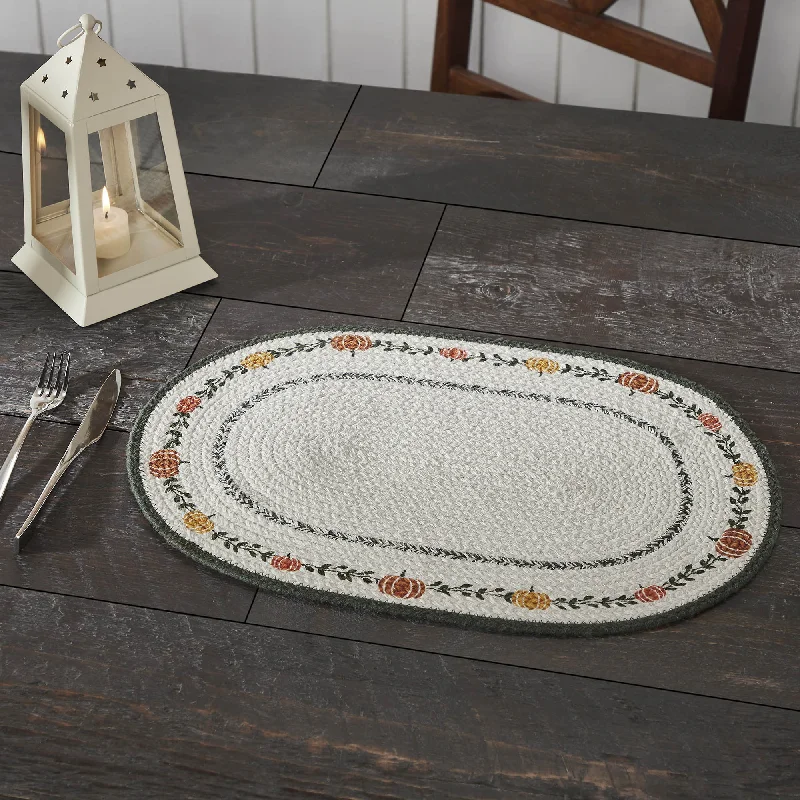 Bed skirts with a nautical themePumpkin Bounty Oval Placemat Stencil 13x19