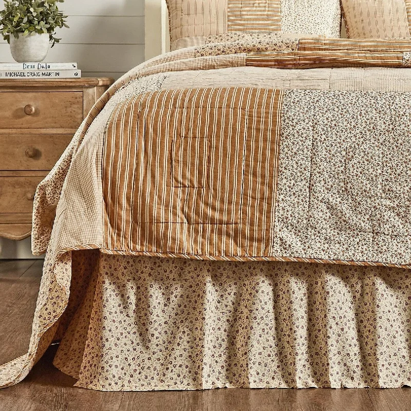 Linen bed skirts for a natural and rustic feelCamilia King Bed Skirt 78x80x16