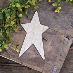 Bed skirts in pastel shades for a delicate lookUnfinished Wooden Primitive Star 6"