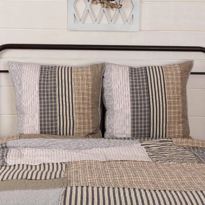 Feather Pillows for a Luxurious SleepAshmont Quilted Euro Sham Set of 2 26x26 VHC Brands Feather Pillows for a Luxurious SleepAshmont Quilted Euro Sham Set of 2 26x26 VHC Brands