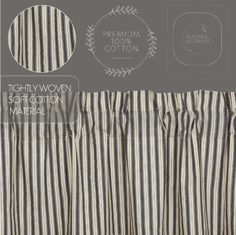 Bed skirts with a geometric cut - out designAshmont Ticking Stripe Valance 16x72
