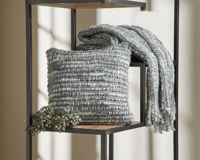 Luxury cashmere winter blankets​Chunny Throw - Gray