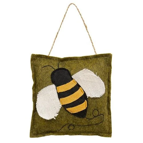 Bed skirts with a soft fleece lining for added comfortFelt Bee Pillow Hanger