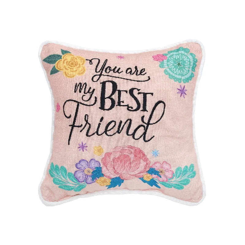 Round Pillows for Boho-Style InteriorsYou Are My Best Friend Mini Pillow