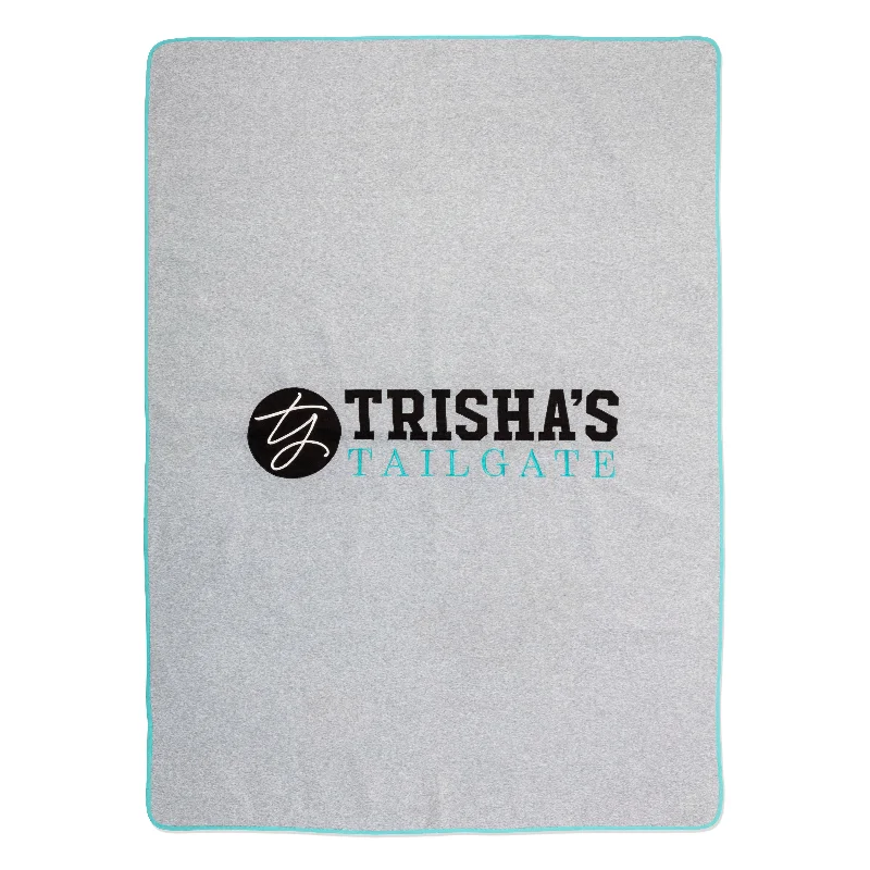 Pet - friendly machine washable dog blanketsImax Worldwide Home TY Tailgate Soft Blue Embroidered Sweatshirt Blanket Pet - friendly machine washable dog blanketsImax Worldwide Home TY Tailgate Soft Blue Embroidered Sweatshirt Blanket