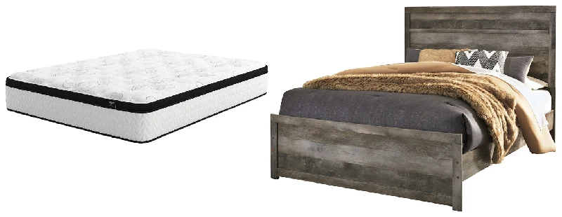 Natural latex and organic cotton blend mattressesWynnlow Queen Panel Bed with Mattress Natural latex and organic cotton blend mattressesWynnlow Queen Panel Bed with Mattress